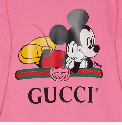 gucci/古驰 disney x gucci联名款 女装 服装 棉质米奇图案印花宽松