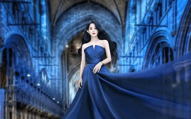 赵丽颖拍摄新代言,穿抹身材长裙高贵优雅,谁还敢说是小土妞儿?