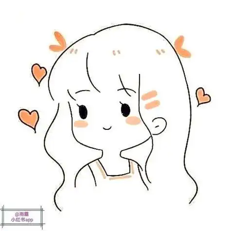 头像线稿教程简可爱堆糖画的q版女生简笔画头像简笔画可爱小女孩头像