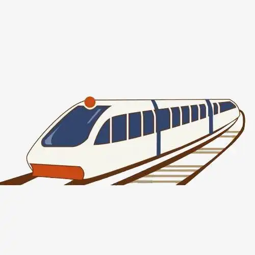 彩色高铁儿童简笔画