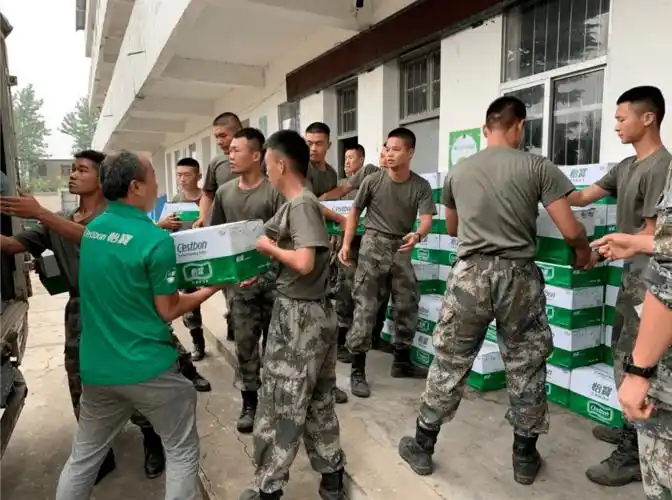 华润怡宝豫皖大区在了解情况后,第一时间调集物资驰援抗洪一线.