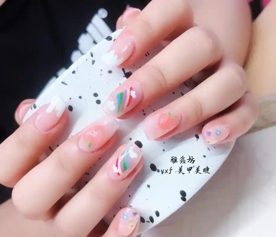 直播间客甲#美甲美甲#夏季美甲#自学美甲#简约美甲#美甲图片 - 抖音