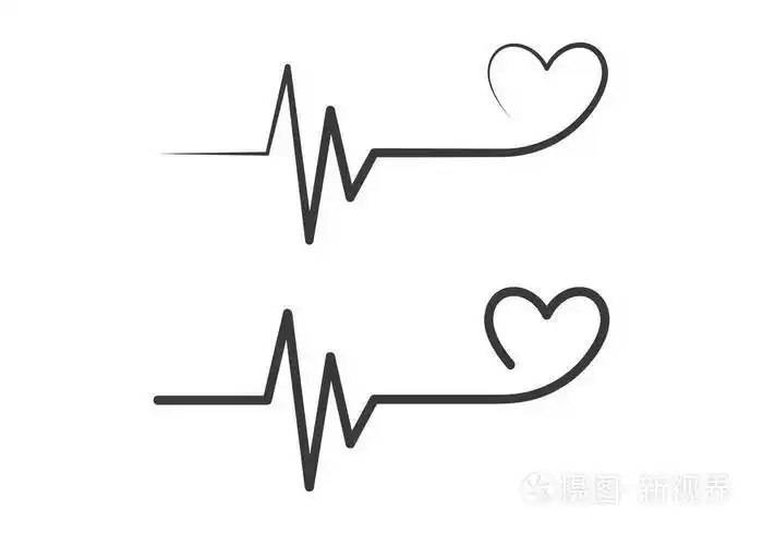 心跳脉搏矢量插画-正版商用图片0fddpu-摄图新视界