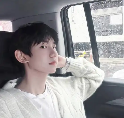 王源白衬衫素颜照