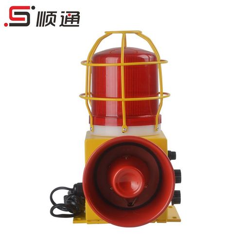 防撞声光报警器stsg-22化工厂用语音警报器喇叭9种声音可调220v