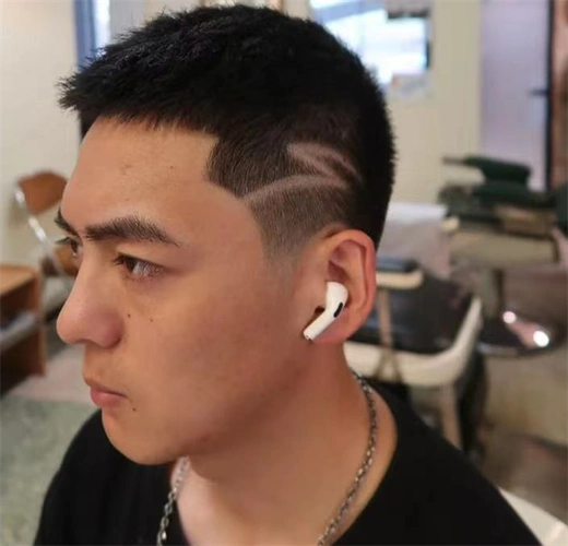 美式寸头雕刻 帅气酷炫时髦_男士短发 - 美发站