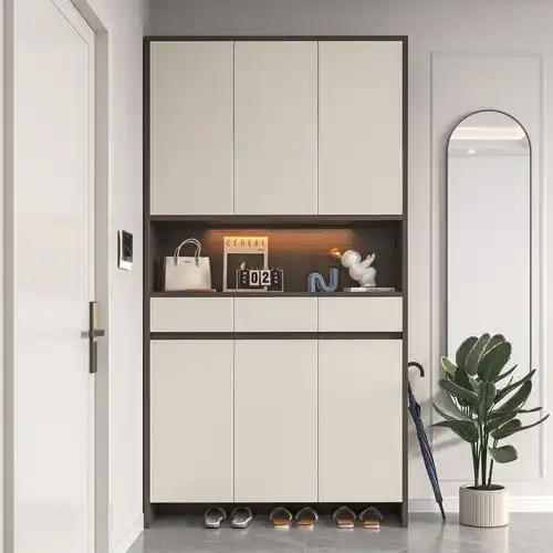 家用客厅门口鞋柜入户玄关柜隔断一体新款简约现代大容量收纳柜子