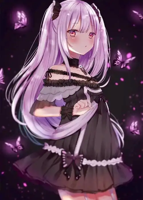 清纯可爱的动漫女孩,淡淡的美丽也有范