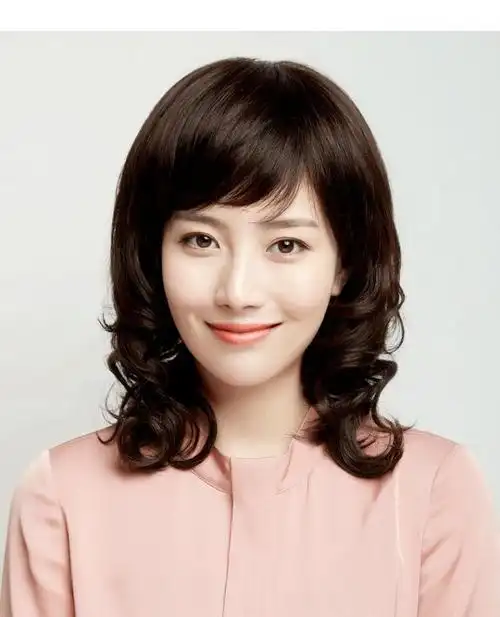 假发女妈妈款中长卷发中老年女士假发自然大波浪齐肩假发头套