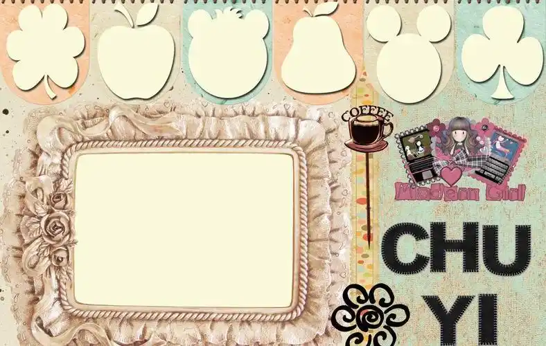 儿童摄影模板图片