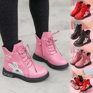 4女童5雪地靴子6女2020新款冬季皮鞋12女孩8岁中童9粉色棉靴10潮