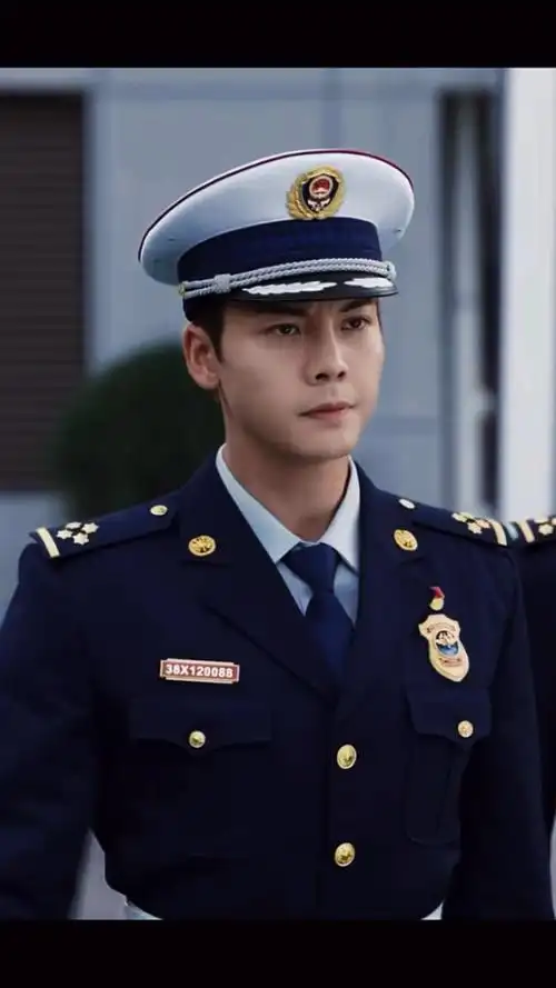 制服天花板陈伟霆,《照亮你》靳时川六月最佳男友,穿消防员蓝色制服