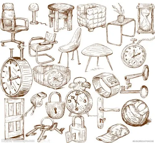 手绘物品-堆糖,美好生活研究所