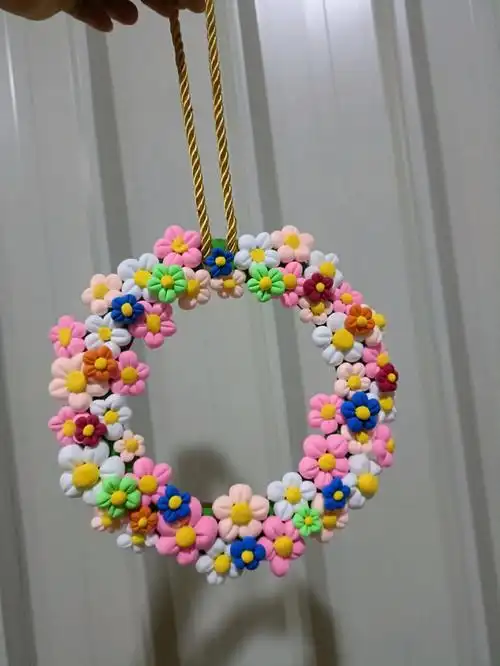 幼儿园手工花环