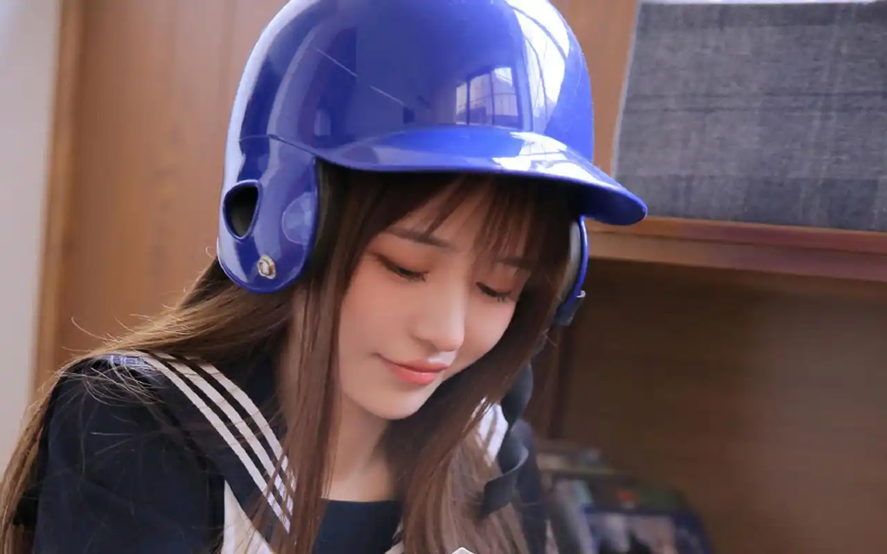 制服美女元气写真图片桌面壁纸