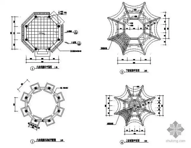 [分享]八角亭木结构资料下载