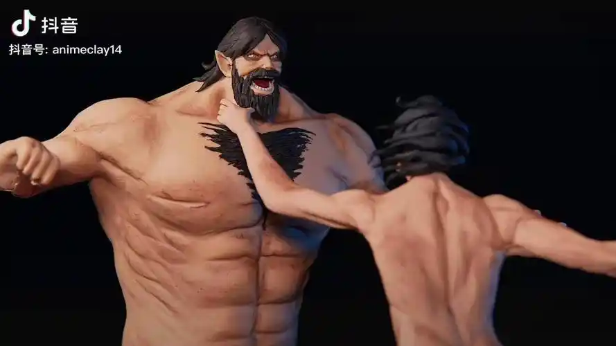 15倍速弗丽达始祖巨人全过程软陶手工艺术泥塑泥人手办