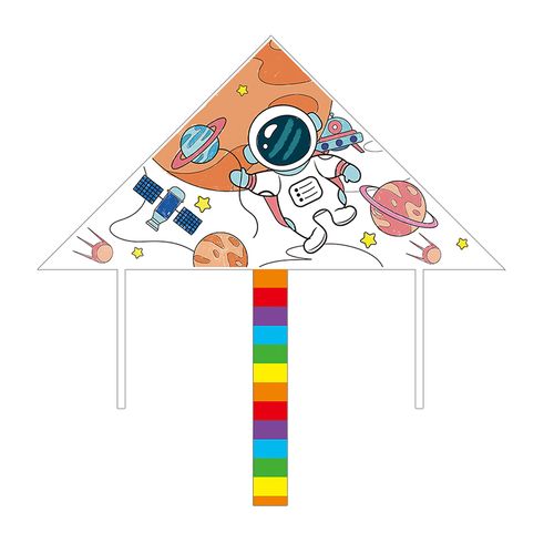 风筝春健涂色新款2022绘画手绘自制空白儿童风筝