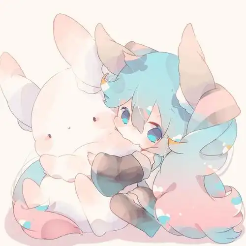 两组超级卡哇伊的q版初音未来