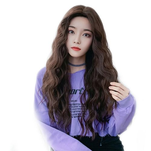 女长卷发网红羊毛卷玉米长发自然蓬松化纤头套日常整顶假发