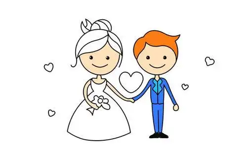 公主和王子简笔画公主和王子简笔画简单又漂亮