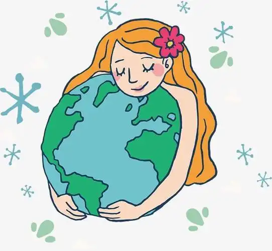 我想要抱抱地球妈妈,可是我没有那么长的手臂!