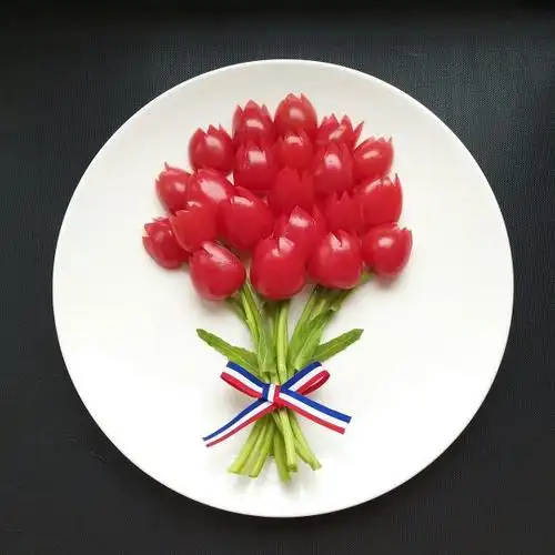 小清新 番茄郁金香 萧萧的双鱼座做的番茄郁金香