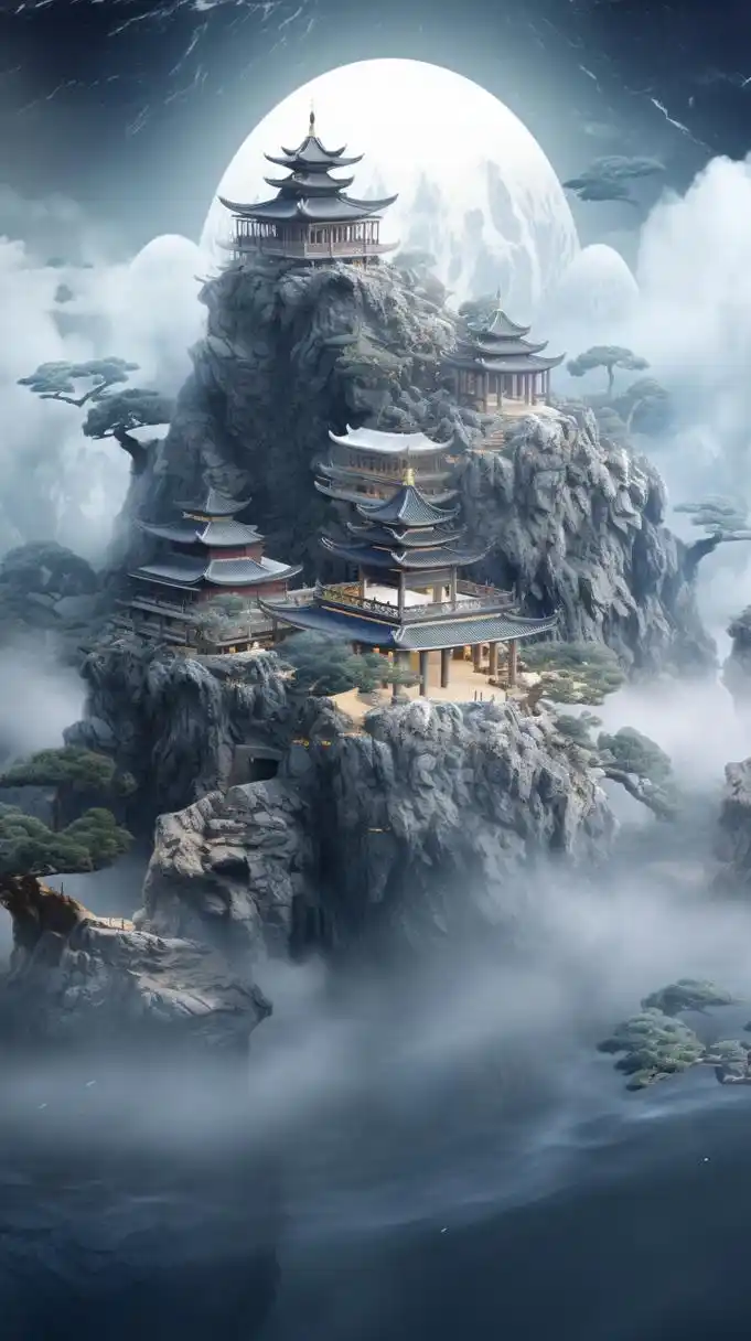 国风亭台楼阁#风景