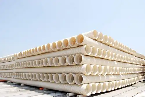 pvc双壁波纹管电线电缆护套耐腐蚀防潮绝缘性好