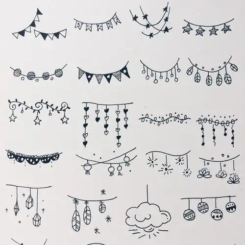 彩带的简笔画 彩带的简笔画图片大全_牛求艺网