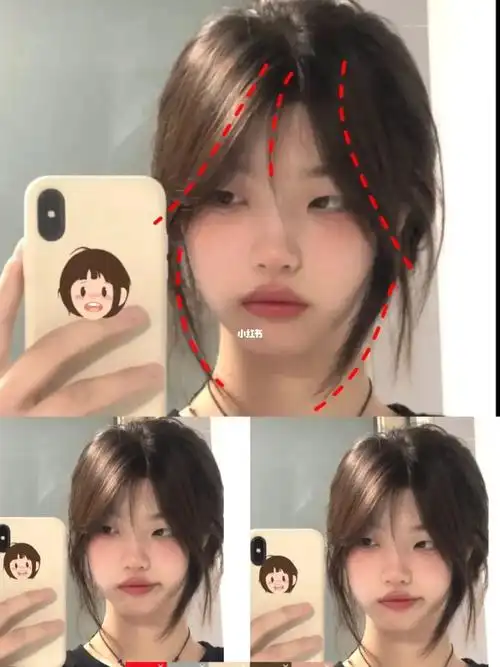 好喜欢这款法式八字刘海啊剪完美到心坎里了