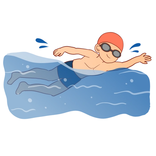 游泳可以提高人的心肺耐力和身体柔韧性,改善人的体脂率,因此受到越来