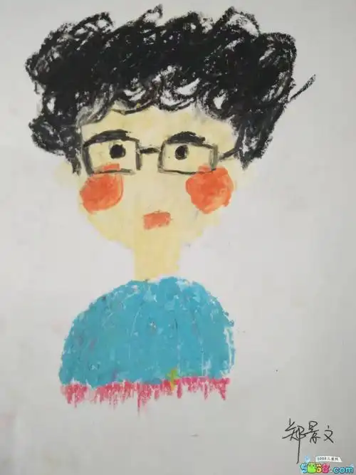 我的自画像人物儿童画作品大全