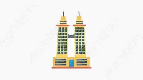 图片素材-108-摩天大楼-3skyscraper扁平卡通城市建筑图标元素