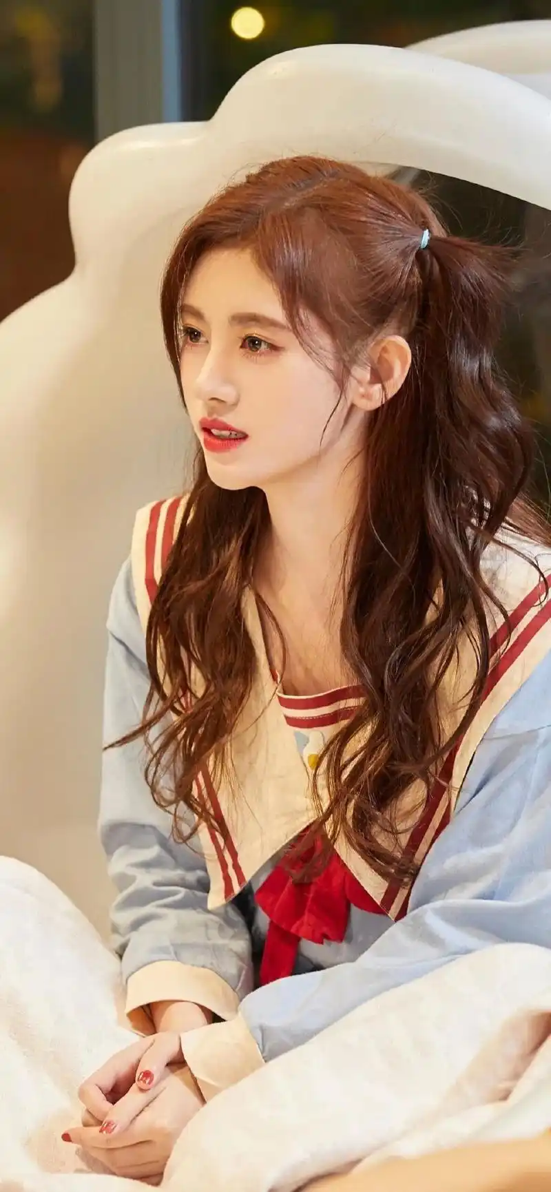 鞠婧祎俏皮可爱壁纸来一波颜值好高的哦