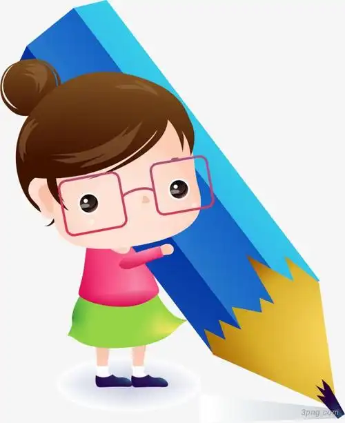 手绘老师png素材透明免抠图片-动植人物