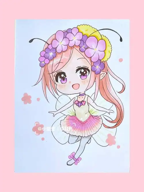 笔记灵感  #寻找小红书绘画大神  #q版人物  #马克笔手绘  #动漫