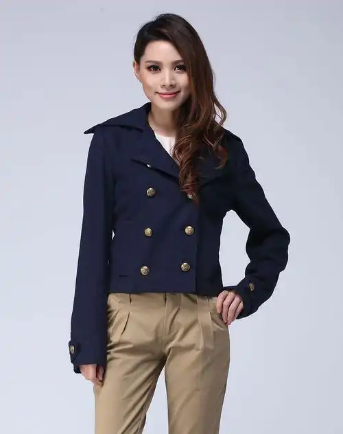 女款藏蓝色外套