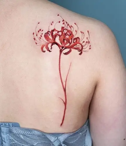 彼岸花纹身合集西安纹身佳佳刺青