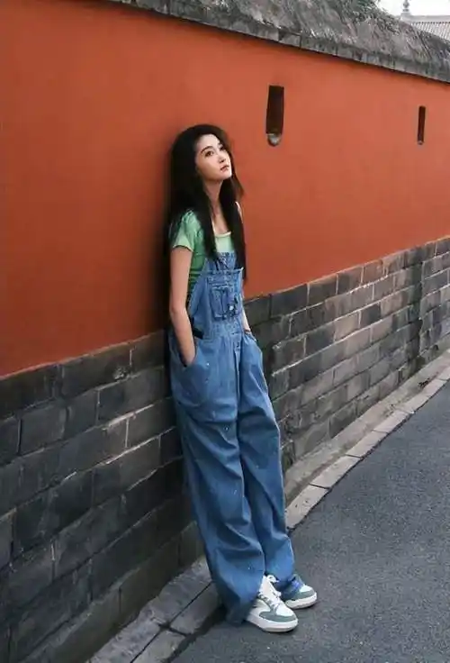 关晓彤大码牛仔裤