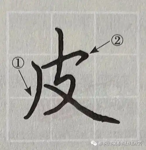 硬笔书法手写示范笔顺正确写法动态图