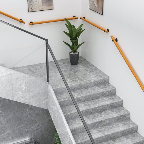 扶手圆形实木楼梯靠墙家用室内防滑拉手儿童楼梯扶手