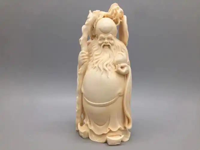 寿星公猛犸象牙摆件