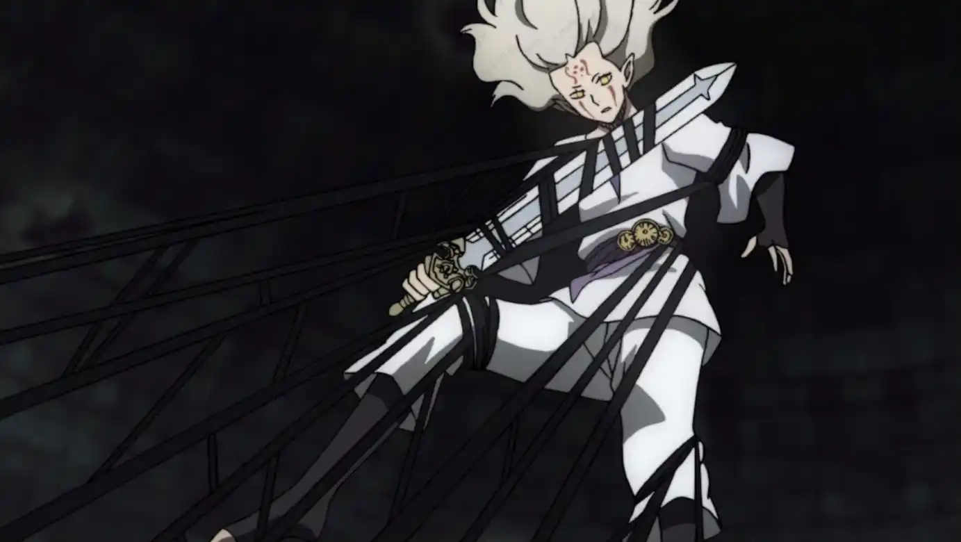 原创黑色四叶草恶魔上演一挑三精灵族长被束缚夫妻团长合体