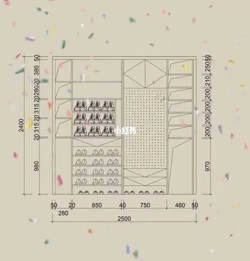超实用玄关鞋柜|内部结构尺寸
