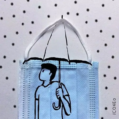 德国艺术家在一次性口罩上涂鸦遭英国网友怒斥场面一度尴尬