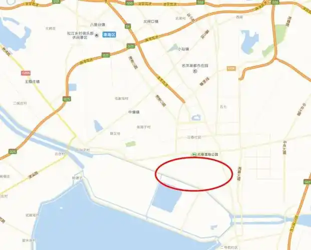天津市滨海新区的大港地区地图