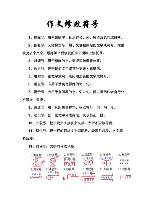 作文修改符号 (2)