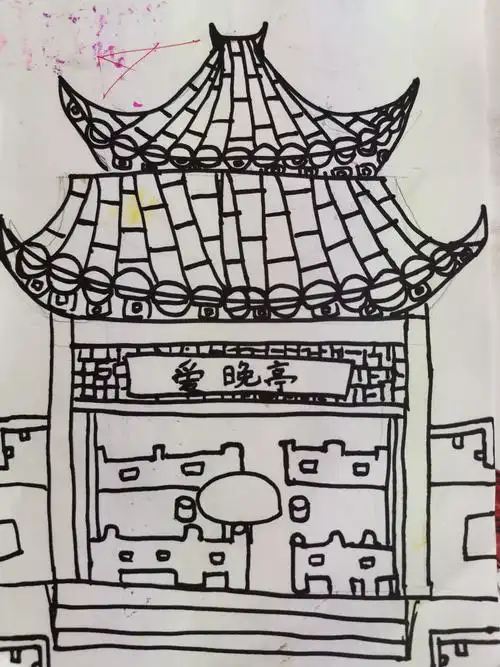 家乡古建筑——五年级作品