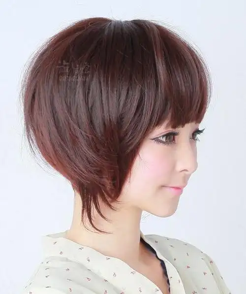 波波头短发发型图片碎发波波头最养眼